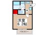 セレナイト川口 1Kの間取り
