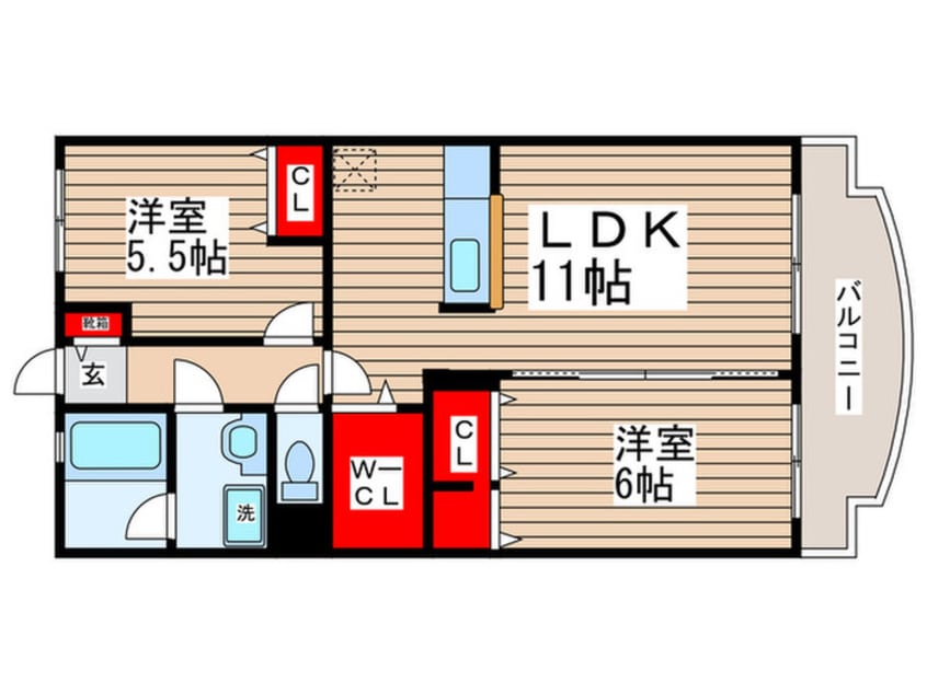 間取図 パインクレスト竹内