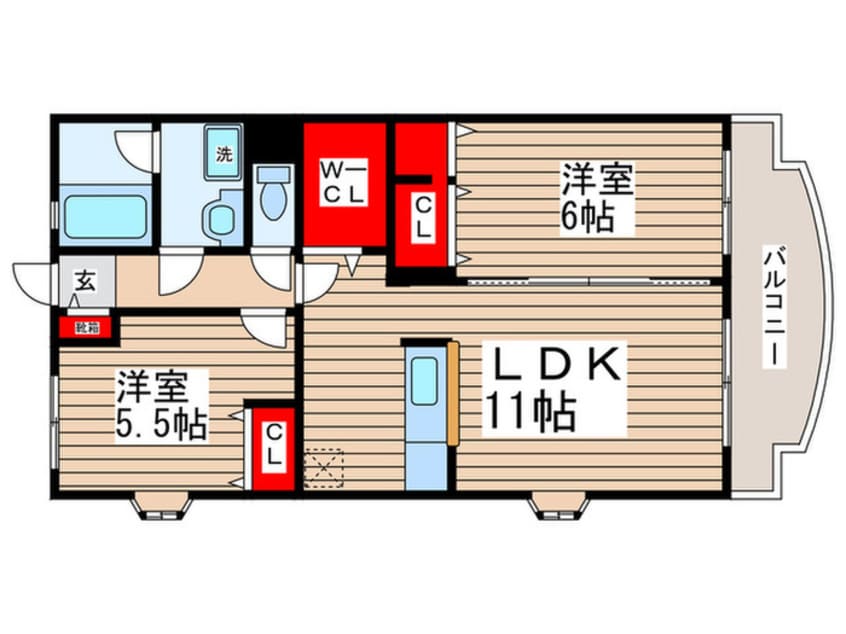 間取図 パインクレスト竹内