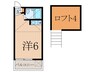 メゾンアルエット 1Rの間取り