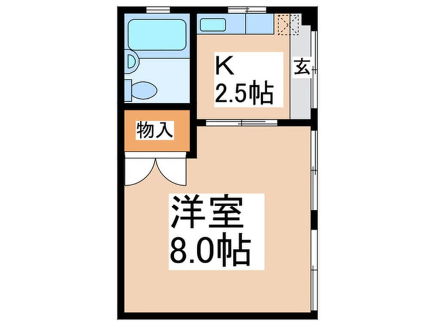 間取図 ヒュ－テック上山