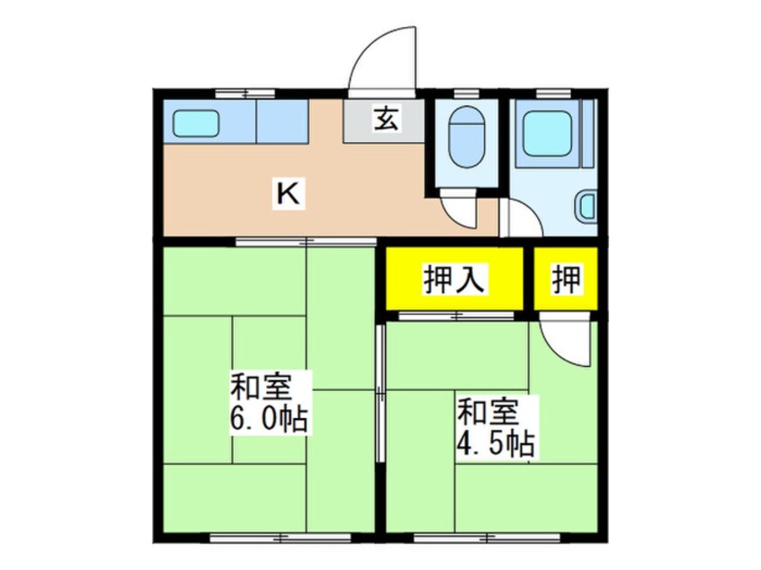 間取図 コ－ポ澤