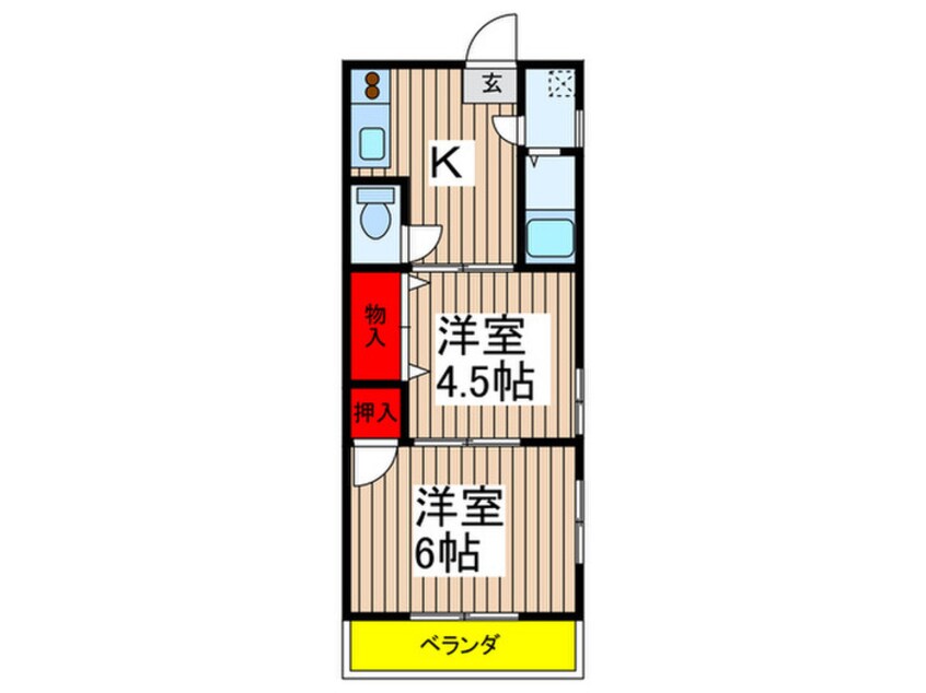 間取図 ニュ－ハイツ伊勢山