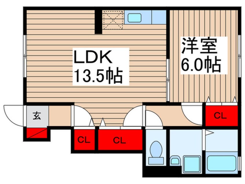 間取図 ブロ－テ川越Ⅱ