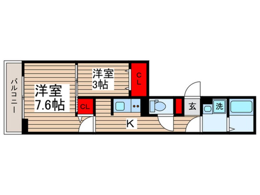 間取図 ルリアン北小岩Ⅰ