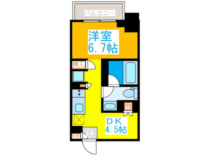 間取図 プライマル杉並方南町