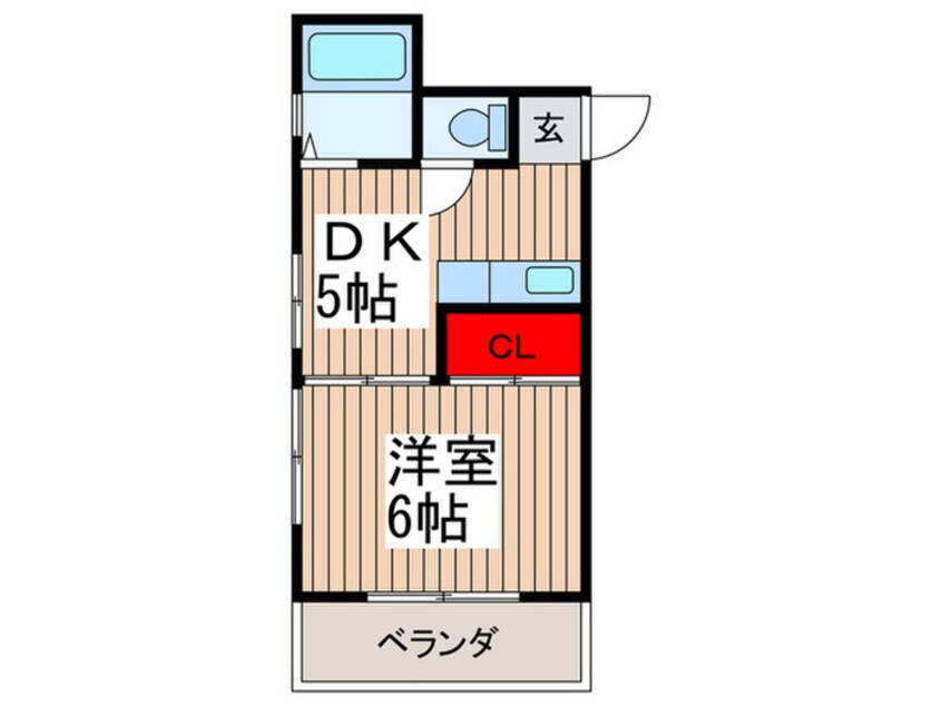 間取図 コ－ポ大沼