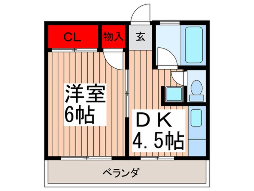間取図 コ－ポ大沼
