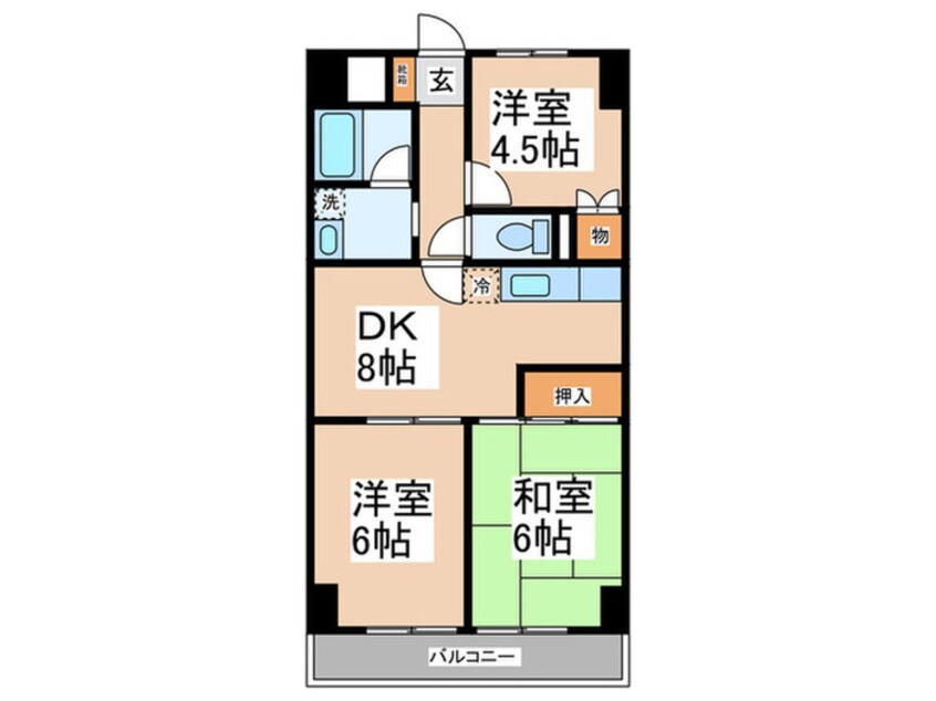 間取図 エクセレント北山田