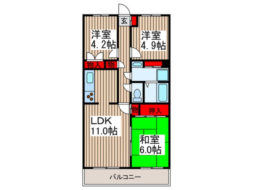 間取図 藤重弐番館