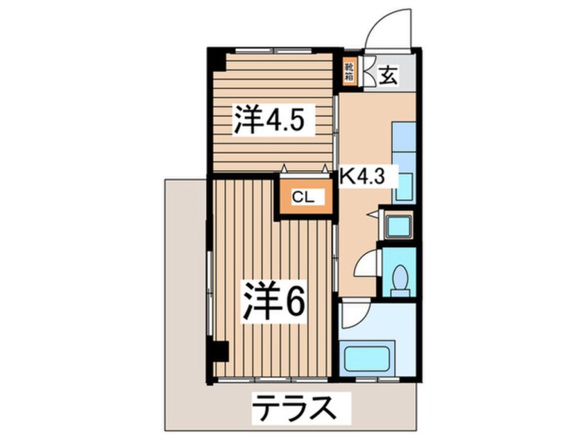 間取図 第二岸マンション