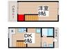 千住4丁目戸建て 1DKの間取り