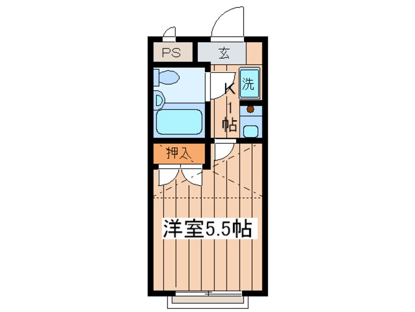 間取図 フラット相模