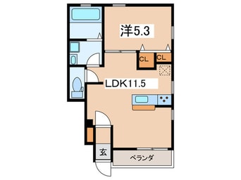 間取図 キ－ファ－ハオス