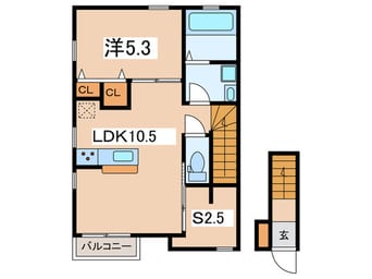 間取図 キ－ファ－ハオス
