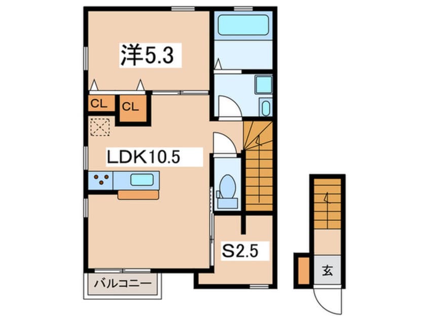 間取図 キ－ファ－ハオス