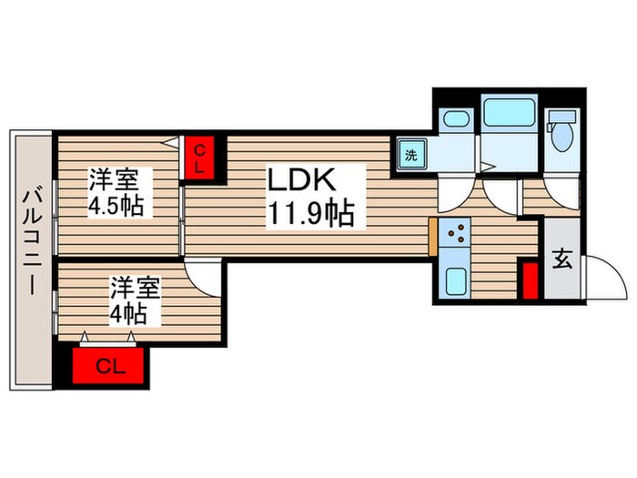 間取り図 ルリアン北小岩Ⅱ