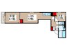 ルリアン北小岩Ⅱ 2LDKの間取り