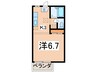 プチハウス 1Kの間取り