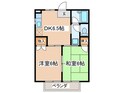 湘南ブル－バ－グＢの間取図