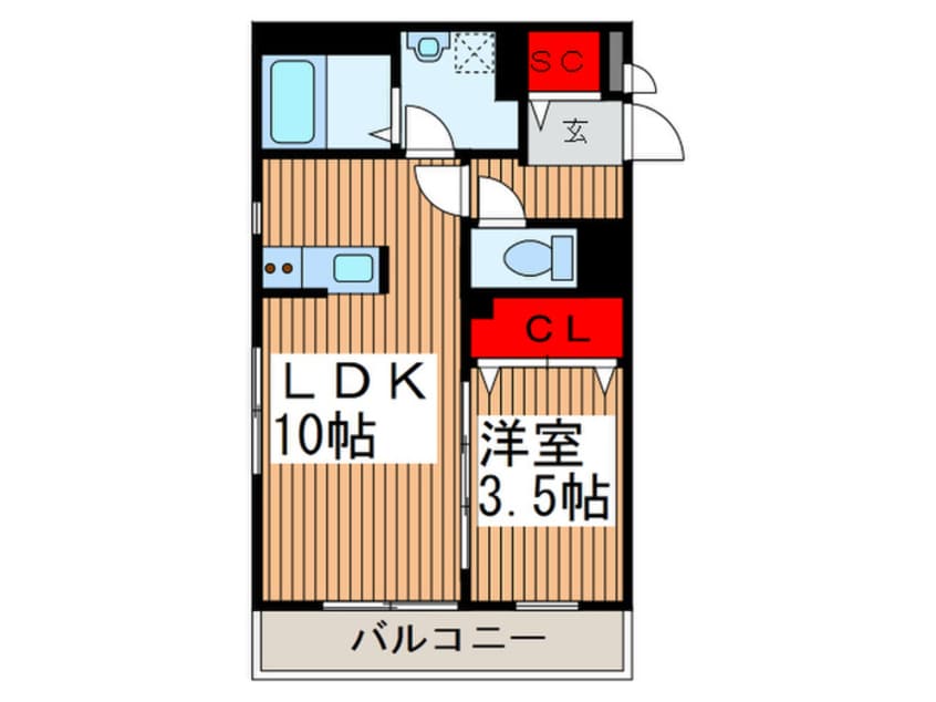 間取図 パレ　ロワイヤル　デ　メール