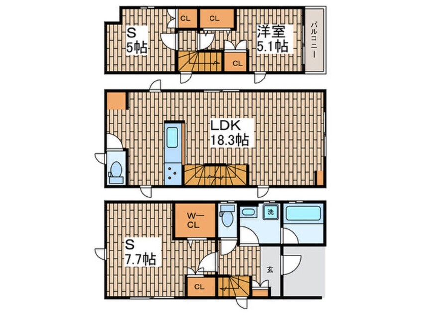 間取図 Kolet大森西