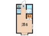 メゾン平野 1Rの間取り