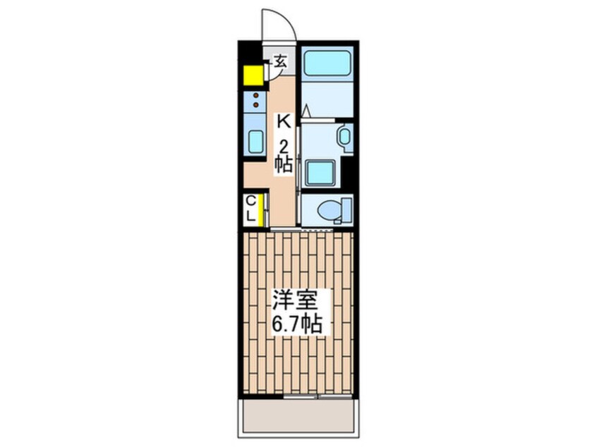 間取図 リブリ・鵠沼海岸