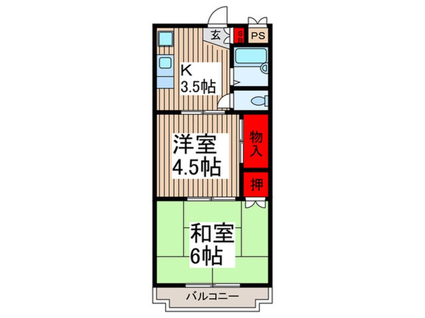 間取図 インペリアルハイツ