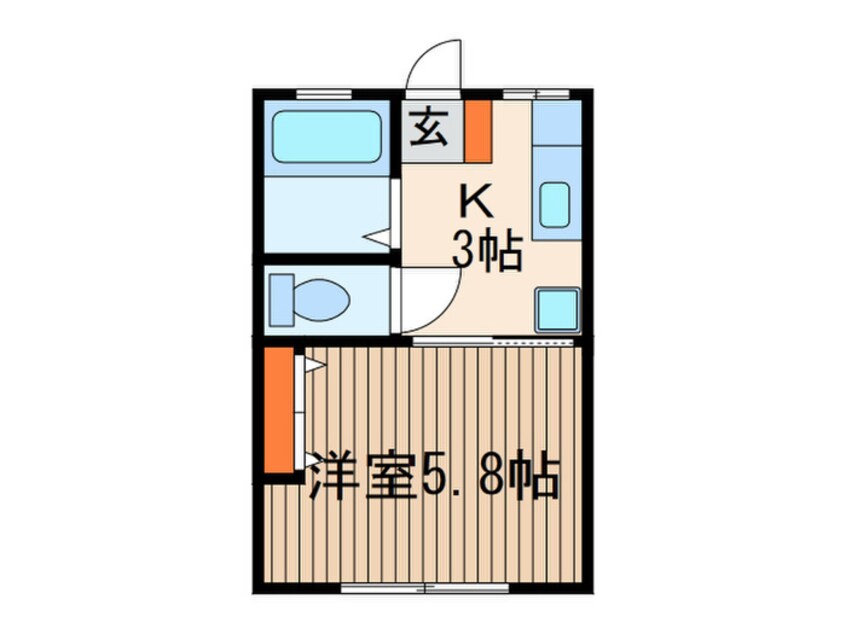 間取図 ハピネスⅠ