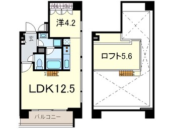 間取図 プライムアーバン芝浦LOFT