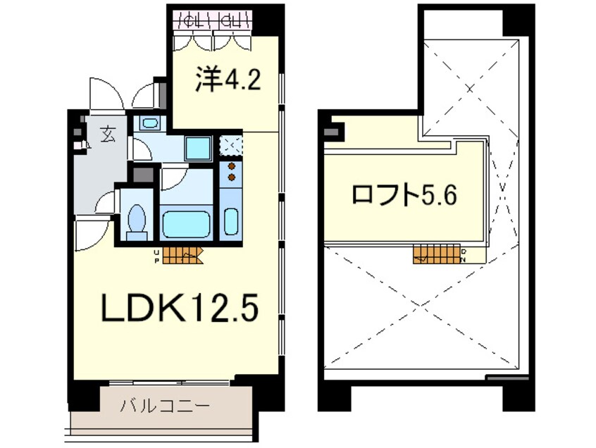 間取図 プライムアーバン芝浦LOFT