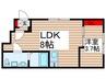 シオンA棟 1LDKの間取り