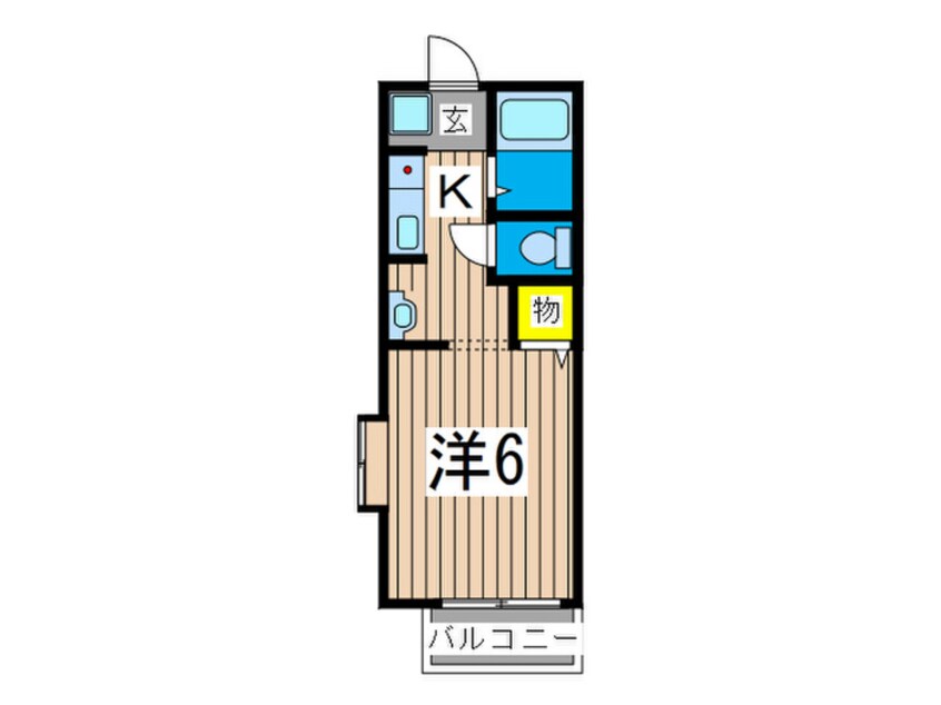 間取図 ボナール谷戸