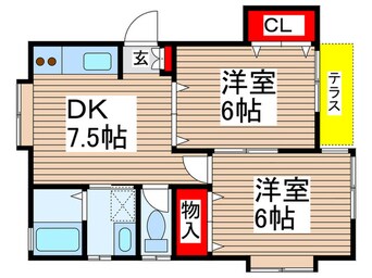 間取図 カ－サＴＩＫＩ鬼越