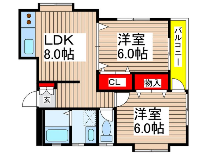 間取図 カ－サＴＩＫＩ鬼越