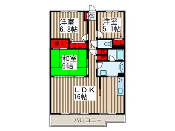 間取図 パティオタワ－大宮