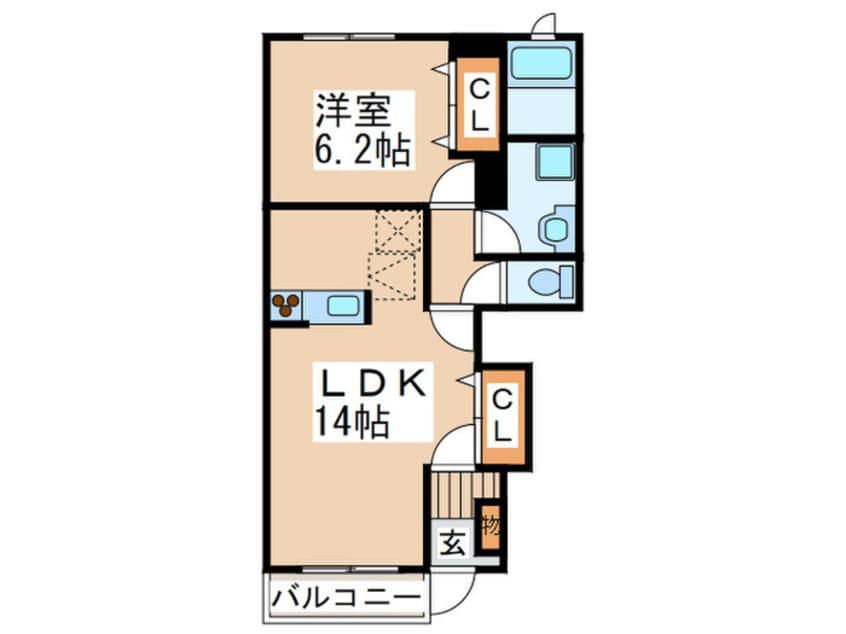 間取図 ルミナス・ＭⅢ　Ａ棟