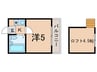 ライフピア　アポジカ 1Kの間取り