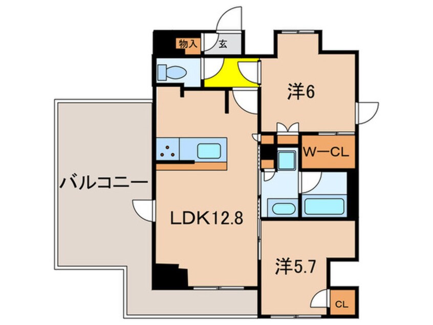 間取図 ＳＹＦＯＲＭＥ　ＯＪＩⅡ