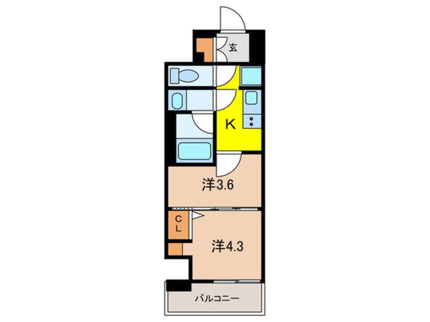 間取図 ＳＹＦＯＲＭＥ　ＯＪＩⅡ