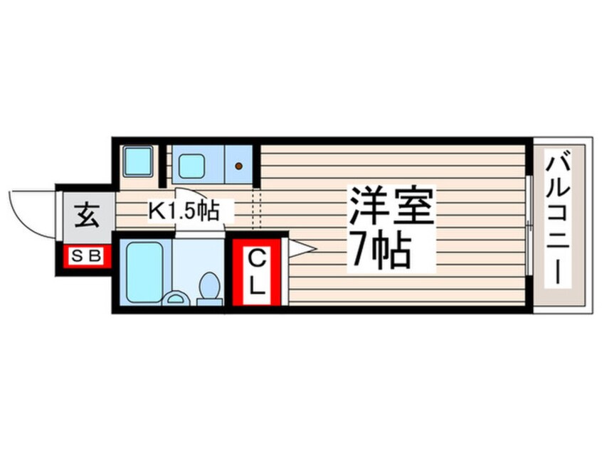 間取図 アム－ル須賀