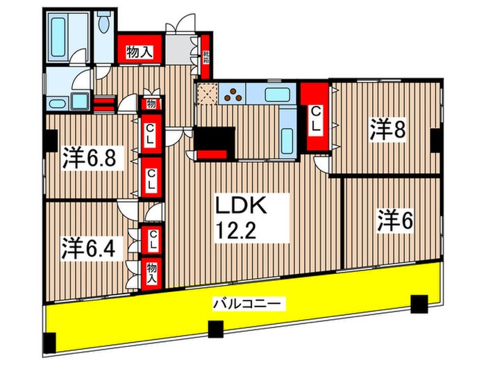 間取り図 シャロ－ム森下