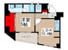 KDX川口幸町レジデンス 1LDKの間取り