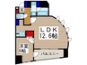 KDX川口幸町レジデンス 1LDKの間取り