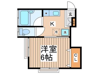 間取図 コーポカトレア