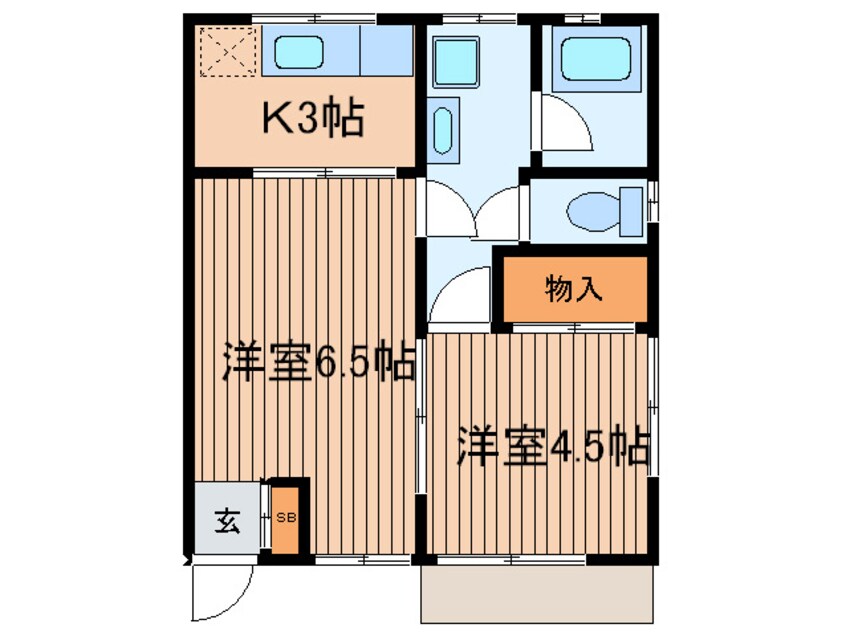 間取図 コーポ杉