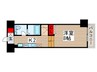 レジディア上野御徒町 1Kの間取り