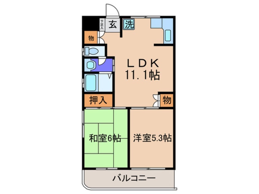 間取図 プラージュ 高田馬場