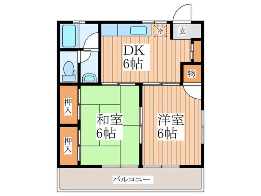 間取図 カワモトハイツ